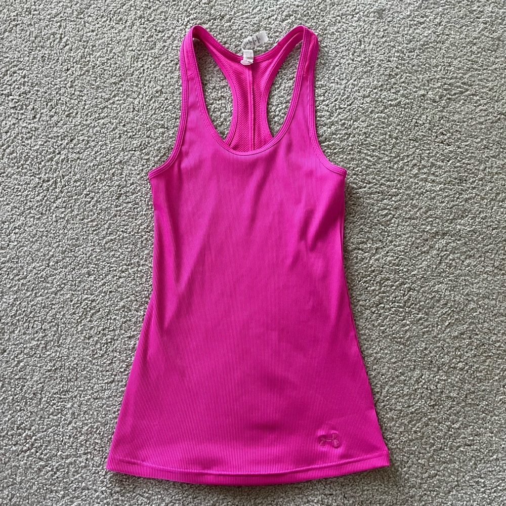 Pink Under Armour Workout Top - small
